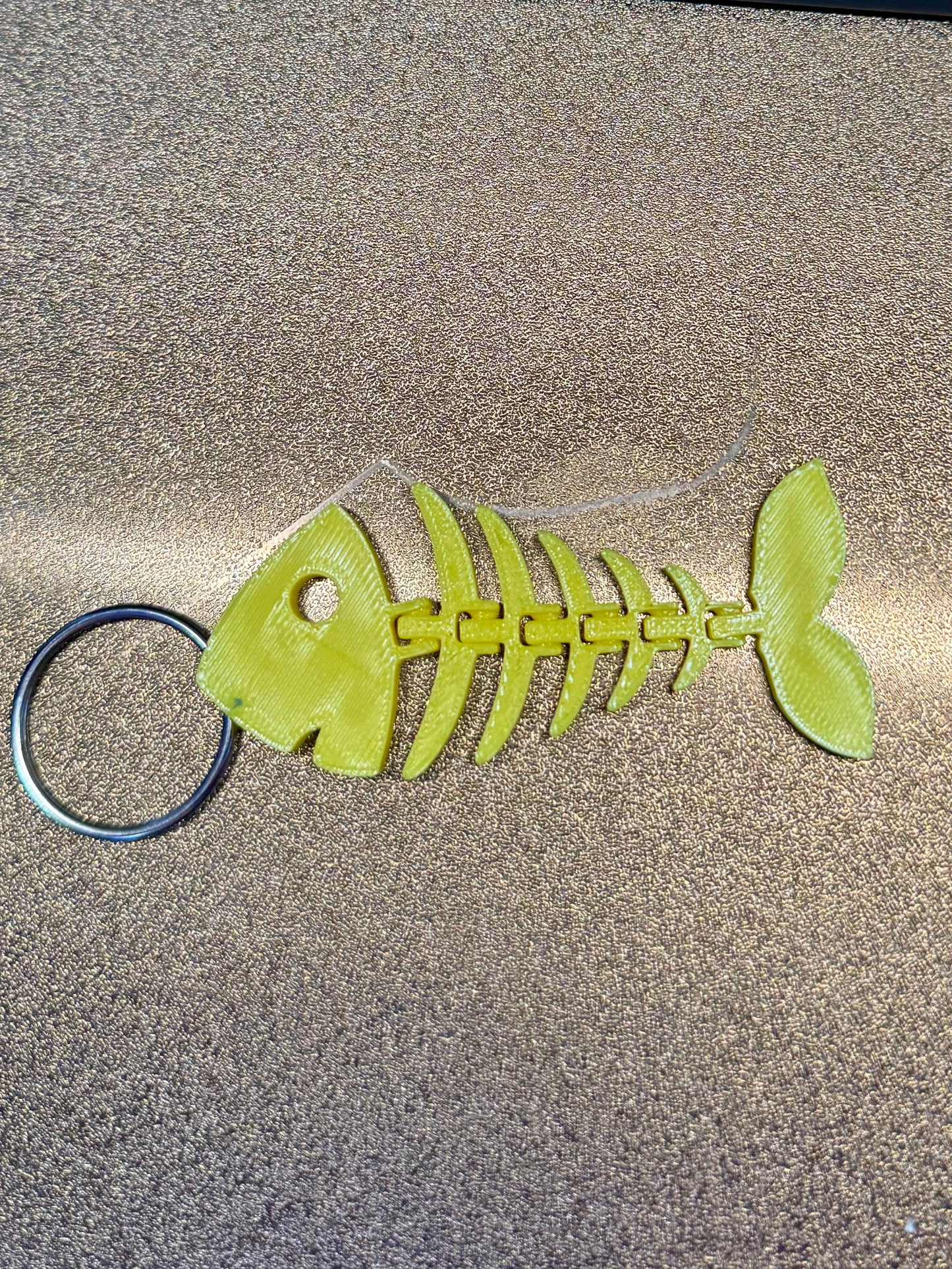 Flexi fish keychain