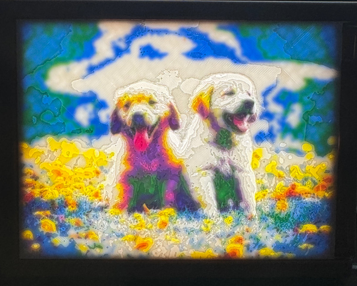 Custom colored lithophanes