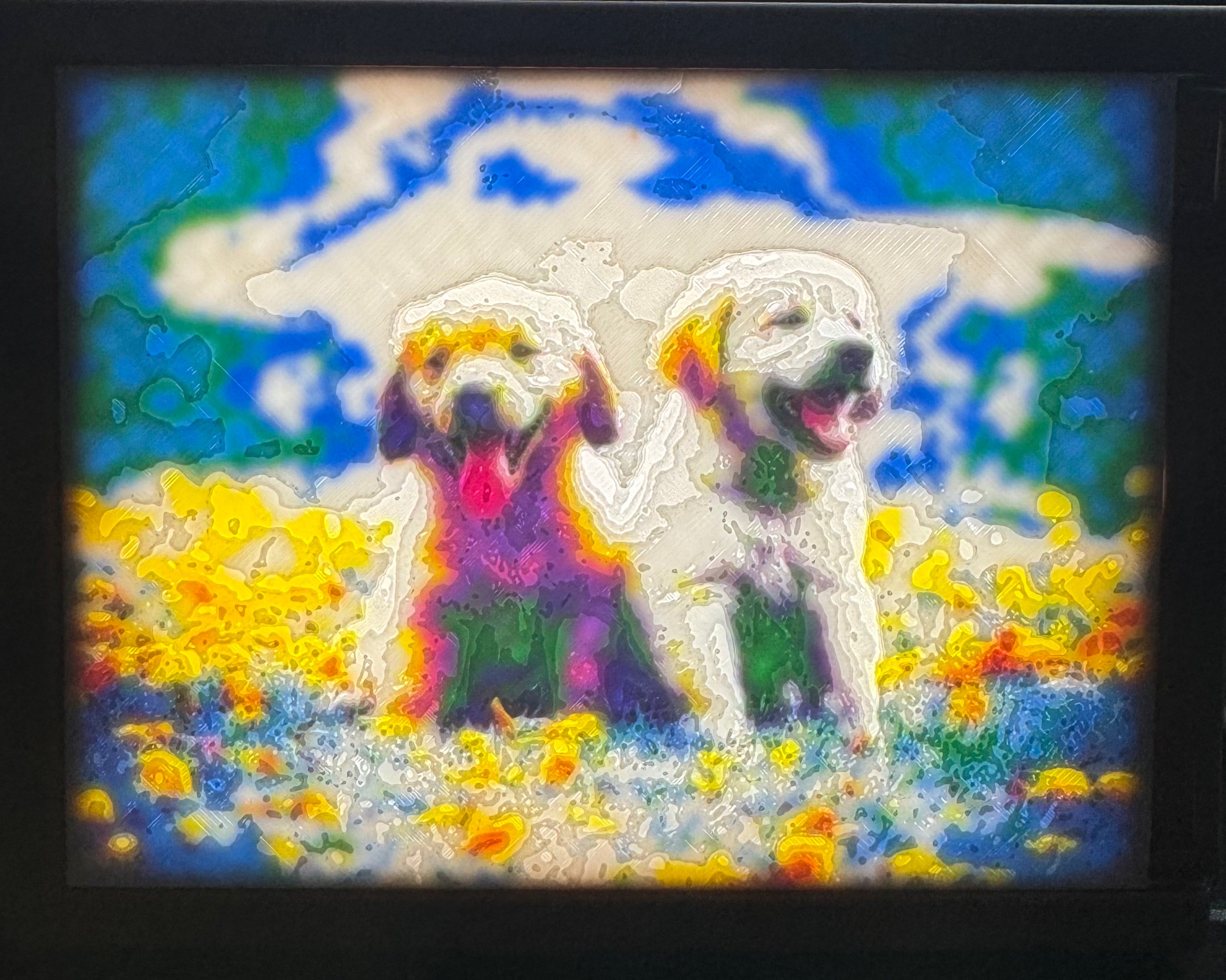 Custom colored lithophanes