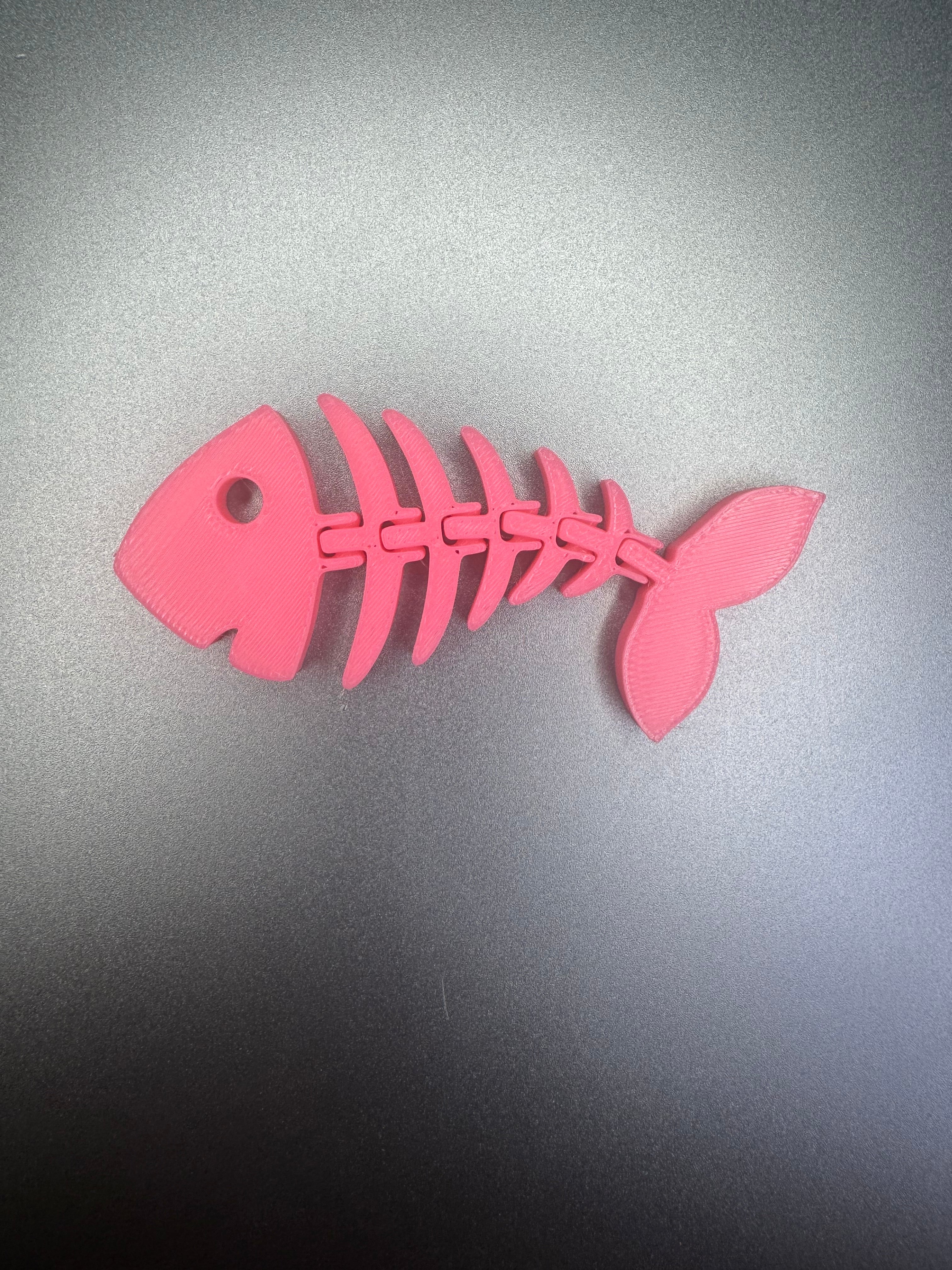 Flexi fish keychain