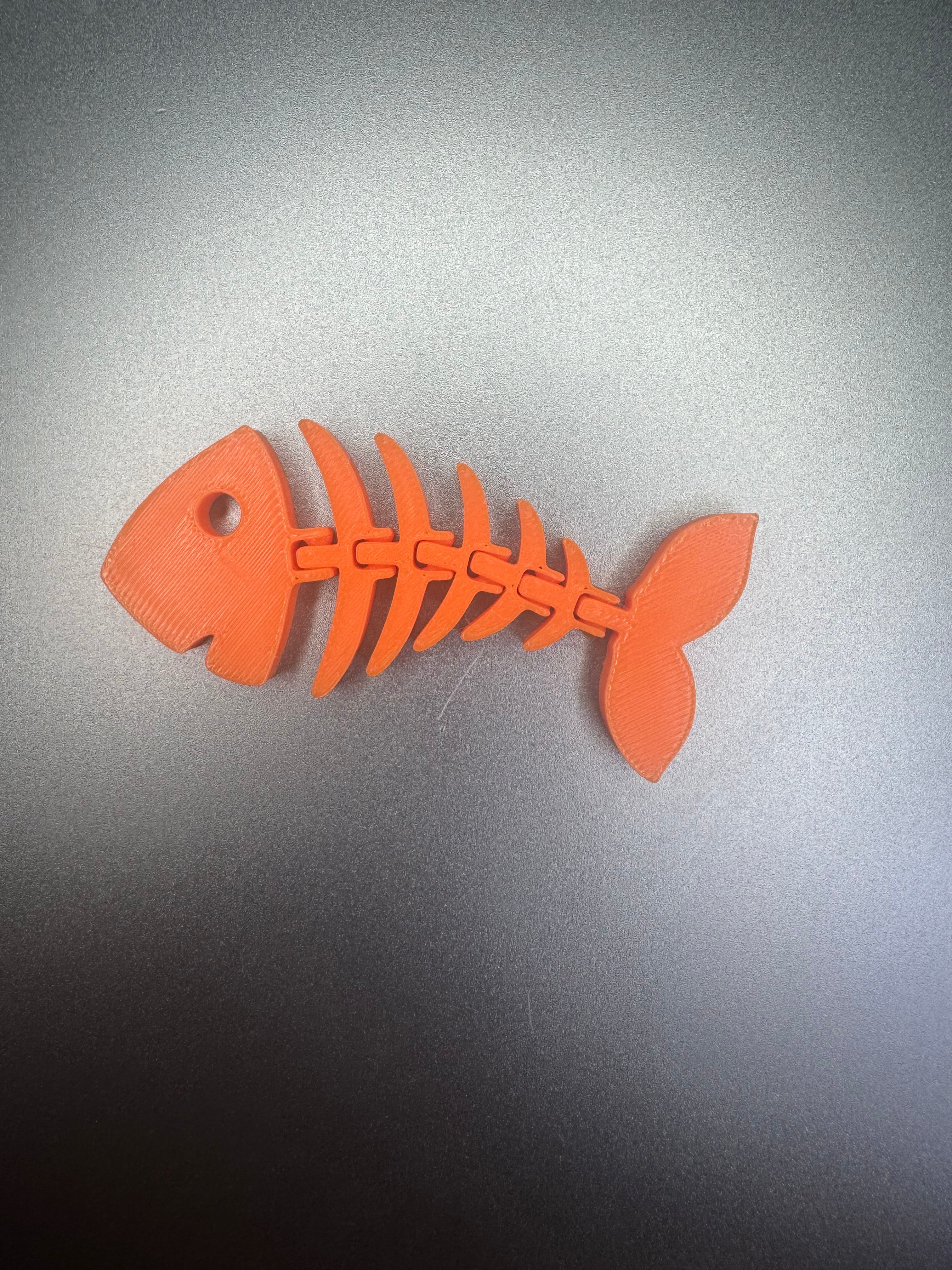 Flexi fish keychain