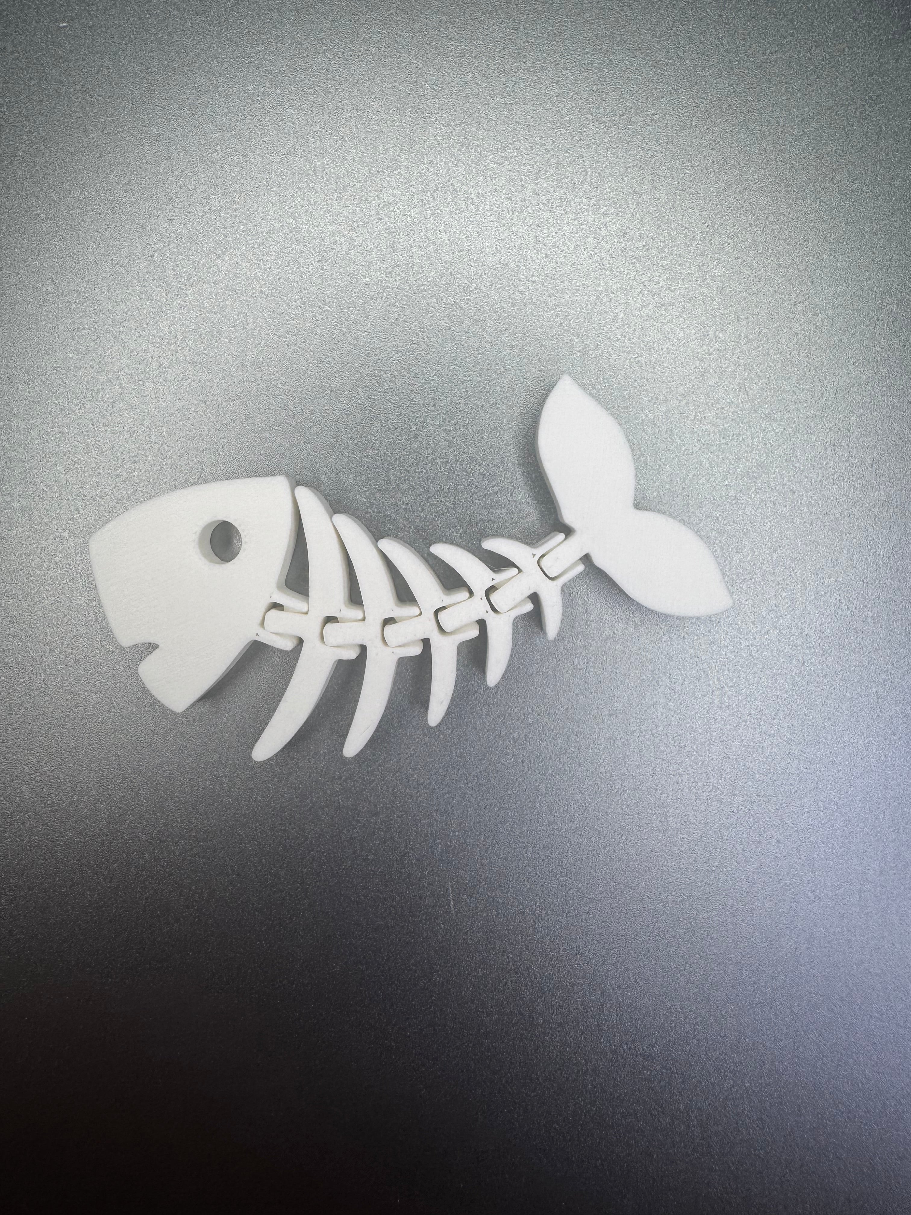 Flexi fish keychain