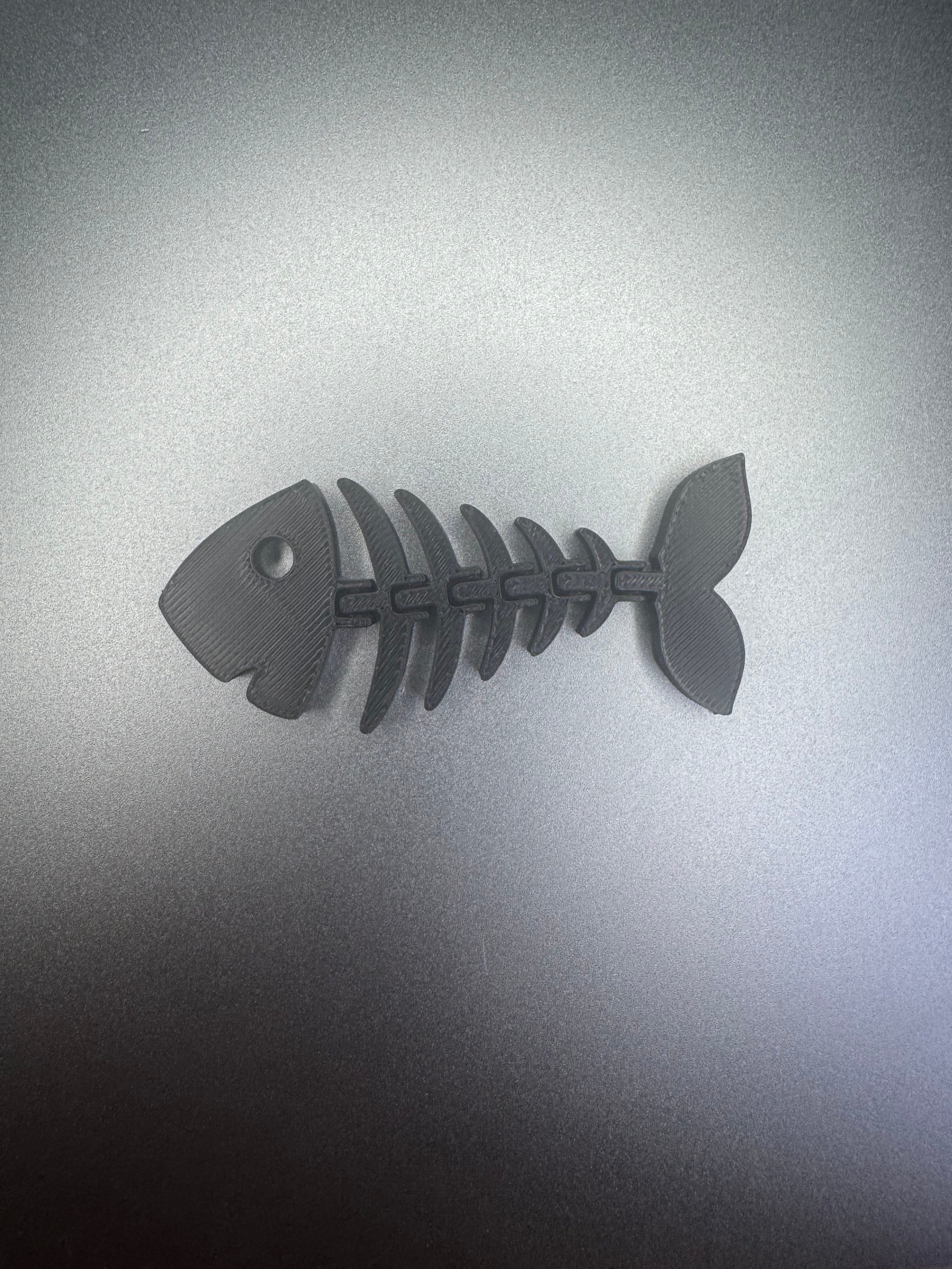 Flexi fish keychain