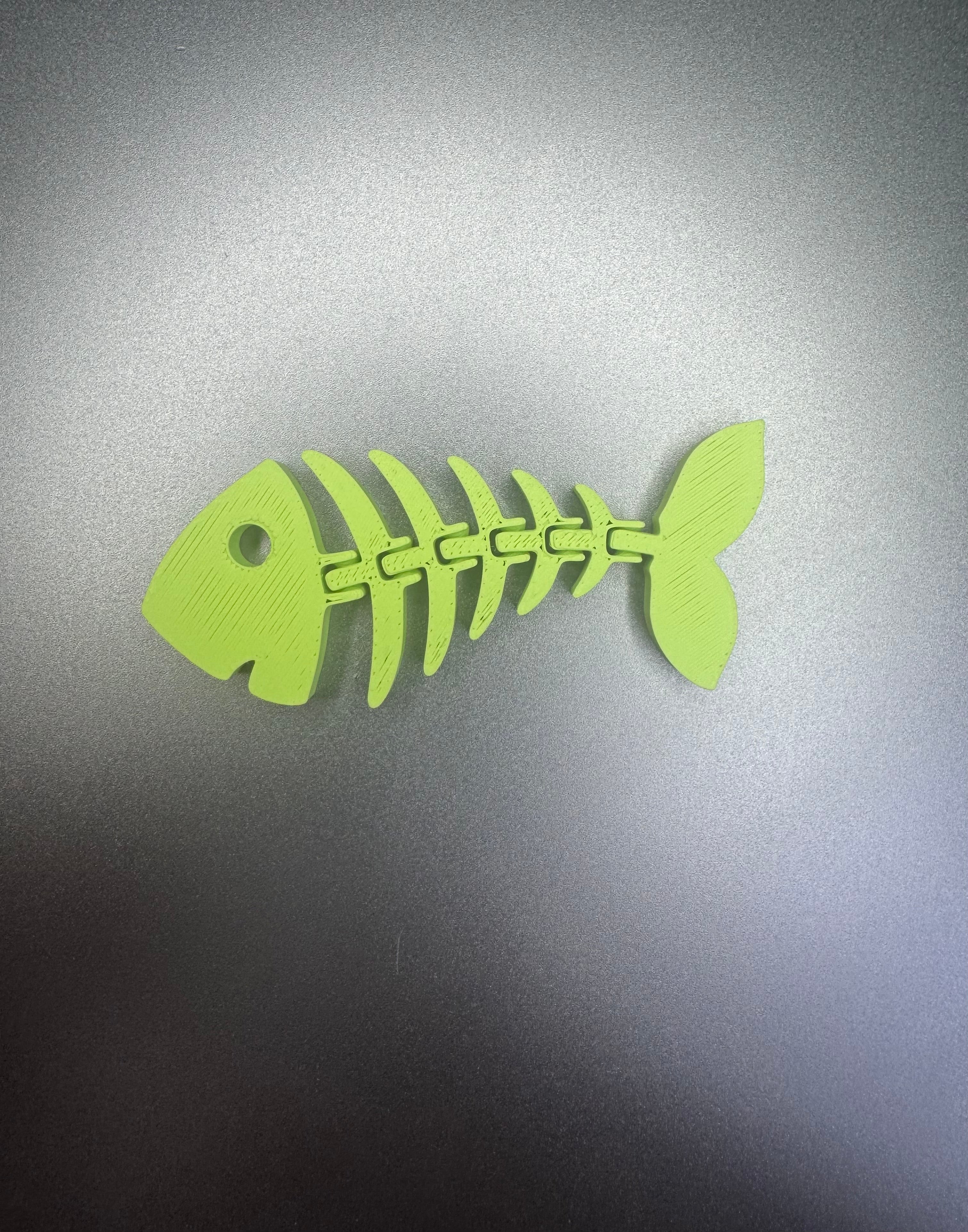 Flexi fish keychain
