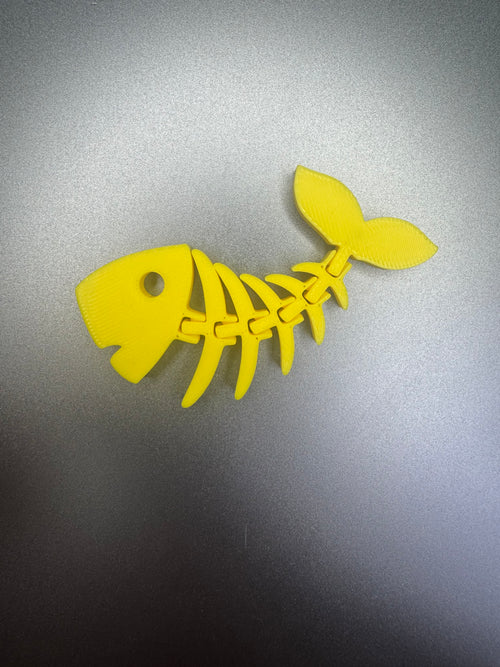 Flexi fish keychain